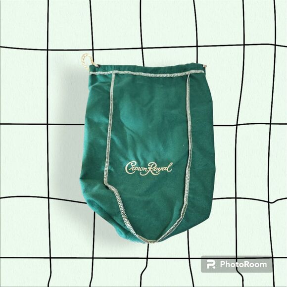 11" Crown Royal Bag -Green - Picture 1 of 2